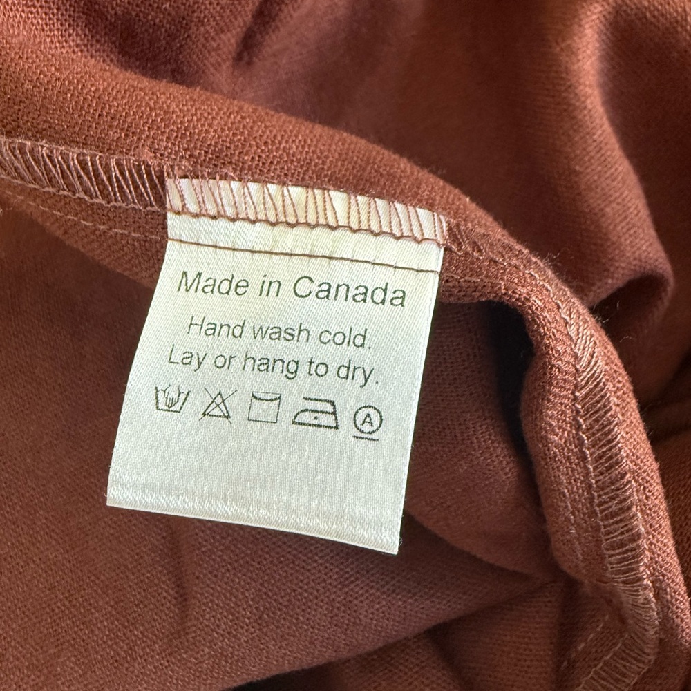 NWT Park & Fifth Linen Blend Brown Asymmetrical Midi Dress - Picture 13 of 15
